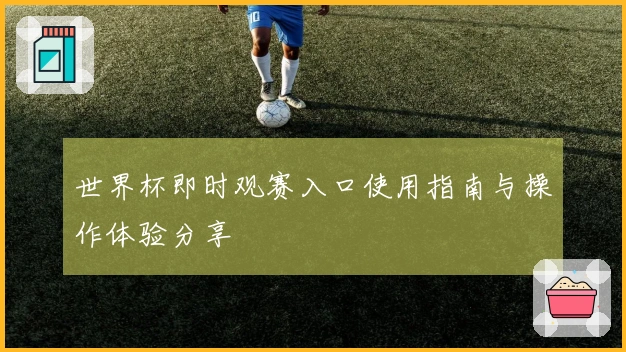 世界杯即时观赛入口使用指南与操作体验分享